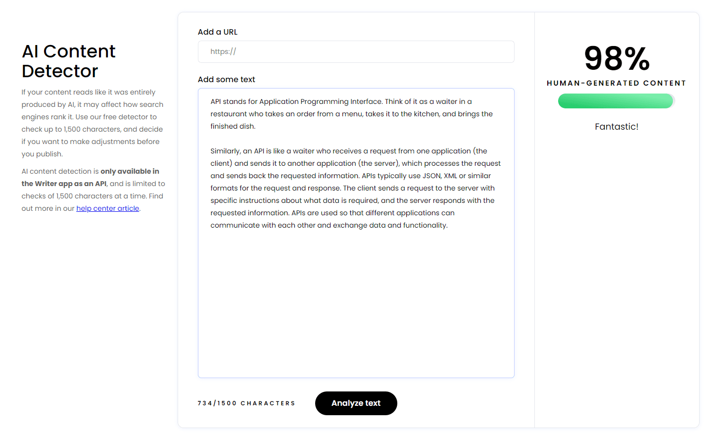 ChatGPT rewrite api